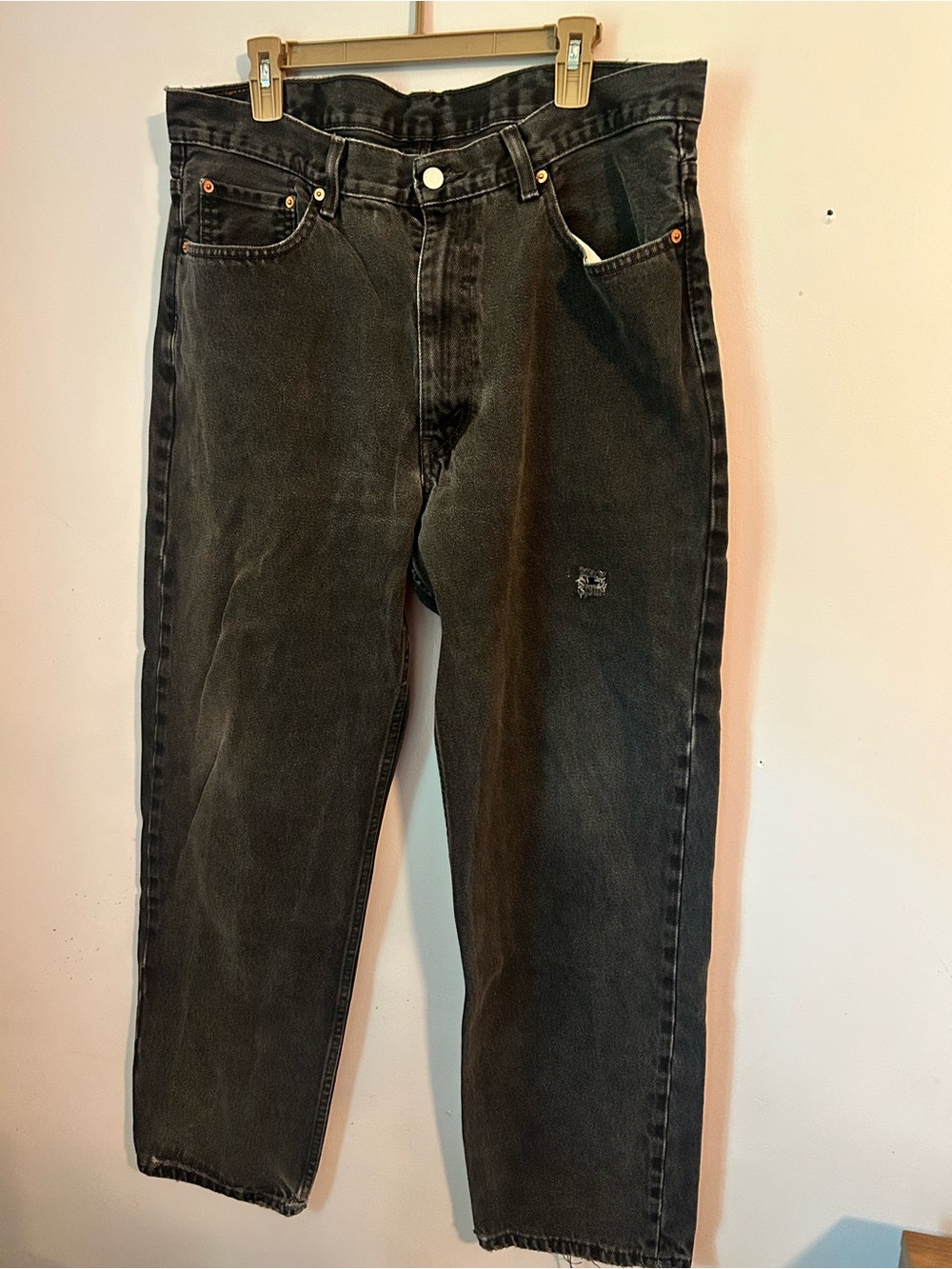 Levi's Slim Straight Washed Black Men's Jeans